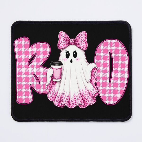 Item preview, Pink Boo Ghost Coffee Coquette Halloween Design designed and sold by varin-studio.