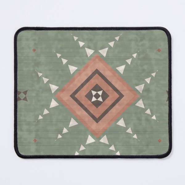 Item preview, Sage and Clay Southwestern Navajo Diamond Area Rug designed and sold by Momoko-Hikaru.