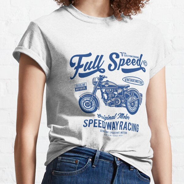 Hot Road Gasoline Car Mens PRINTED T-SHIRT Racer Classic Vintage Speedy