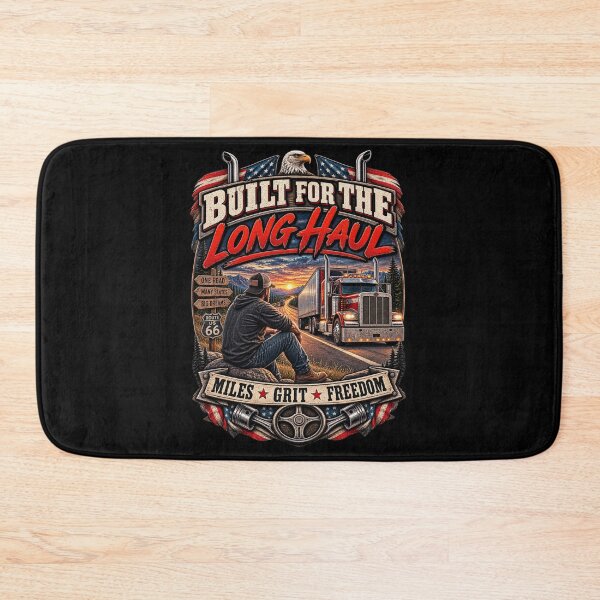 Item preview, Built for the Long Haul - Vintage Trucker Truck Driver Americana T-Shirt designed and sold by DomKo10.