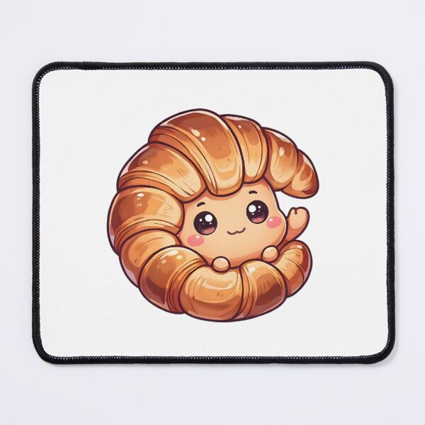 Item preview, Cute Kawaii Flaky Croissant Bread Sticker designed and sold by ChibiPCStudio.