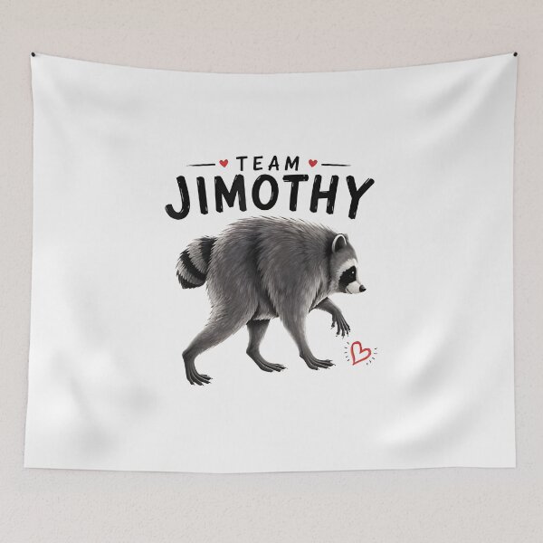 Item preview, Team Jimothy Cute Raccoon Walking designed and sold by Celestial Humans.