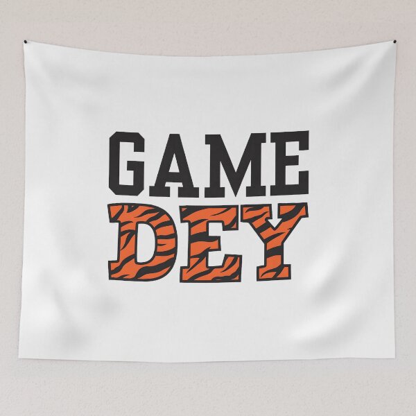 Item preview, Bold Game Day Text Design With Tiger Stripe Energy designed and sold by Katherine93077.
