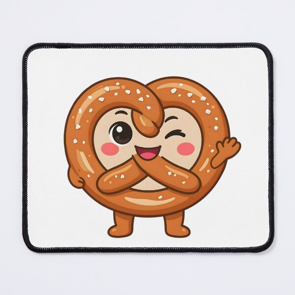 Item preview, Cute Kawaii Twisted Pretzel Bakery Sticker designed and sold by ChibiPCStudio.