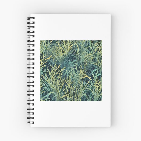 Item preview, Abstract Bioluminescent Seagrass Pattern designed and sold by Level3Visualsd.
