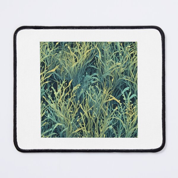 Item preview, Abstract Bioluminescent Seagrass Pattern designed and sold by Level3Visualsd.