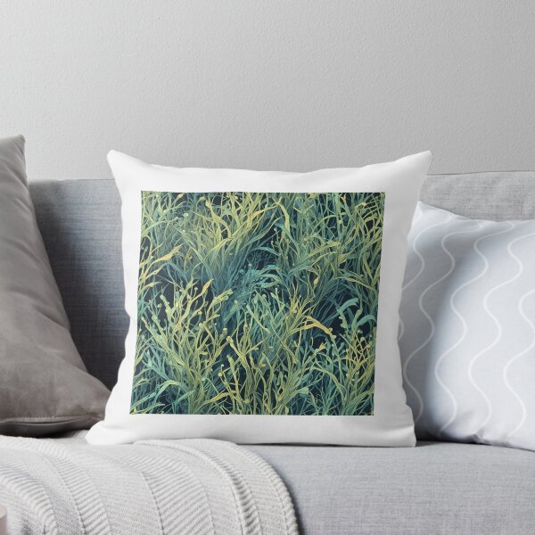 Item preview, Abstract Bioluminescent Seagrass Pattern designed and sold by Level3Visualsd.