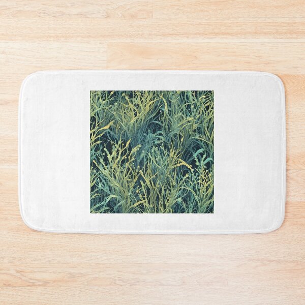 Item preview, Abstract Bioluminescent Seagrass Pattern designed and sold by Level3Visualsd.