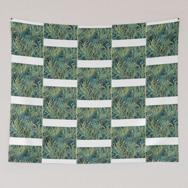 Item preview, Abstract Bioluminescent Seagrass Pattern designed and sold by Level3Visualsd.