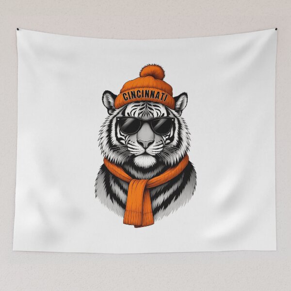 Item preview, Cincinnati Tiger Vintage Streetwear Animal Artwork designed and sold by JamesBeck53255.
