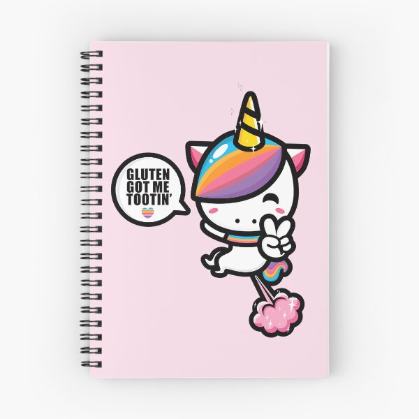 Item preview, Gluten Got Me Tootin Funny Kawaii Farting Unicorn designed and sold by artworkathome.