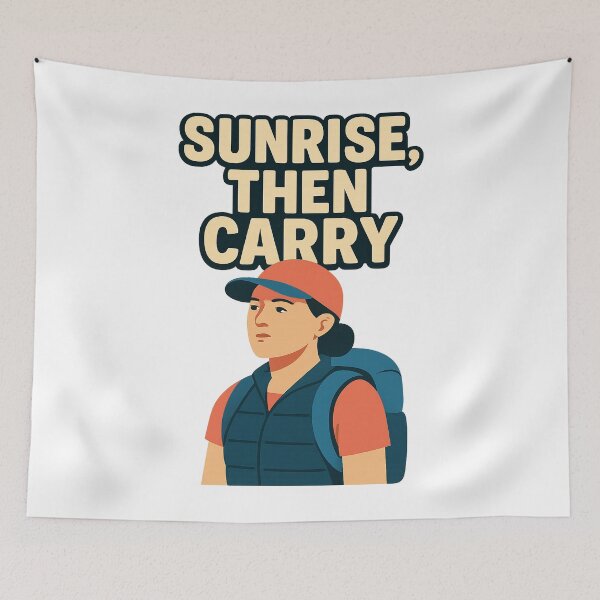 Item preview, Woman Rucker Sunrise Then Carry Dawn Training Graphic designed and sold by Ainbowz-Artwork.