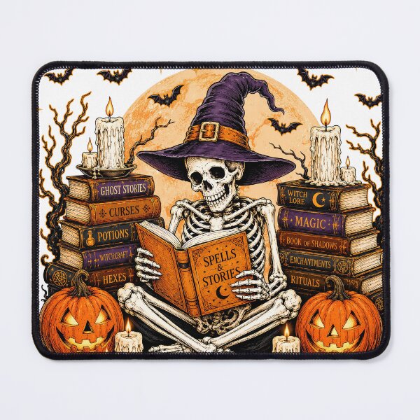 Item preview, Sorry I’m Booked Skeleton Halloween Reading designed and sold by varin-studio.