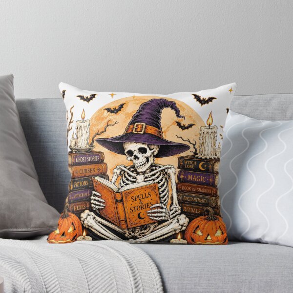 Item preview, Sorry I’m Booked Skeleton Halloween Reading designed and sold by varin-studio.