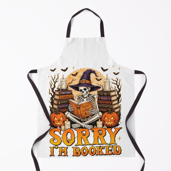 Item preview, Sorry I’m Booked Skeleton Halloween Reading designed and sold by varin-studio.