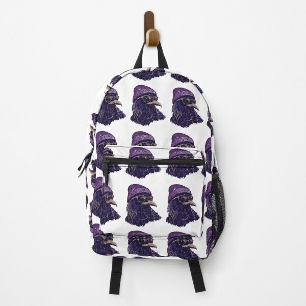 Item preview, Purple Raven Portrait With Urban Streetwear Attitude designed and sold by DonaldCur41428.