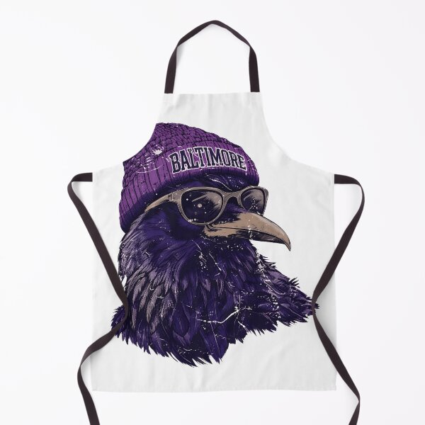 Item preview, Purple Raven Portrait With Urban Streetwear Attitude designed and sold by DonaldCur41428.