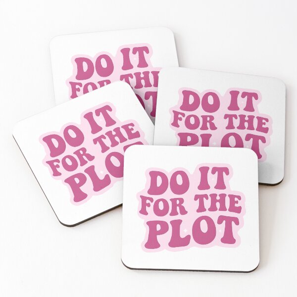 Item preview, Do It For The Plot Pink Bubble Text Meme designed and sold by Celestial Humans.