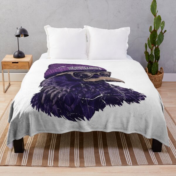 Item preview, Purple Raven Portrait With Urban Streetwear Attitude designed and sold by DonaldCur41428.