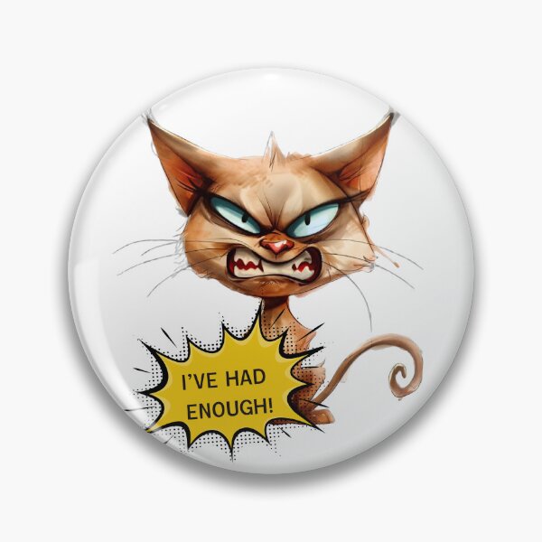 Item preview, I've Had Enough Angry Orange Cat Funny Furious Kitten designed and sold by Sitred123.