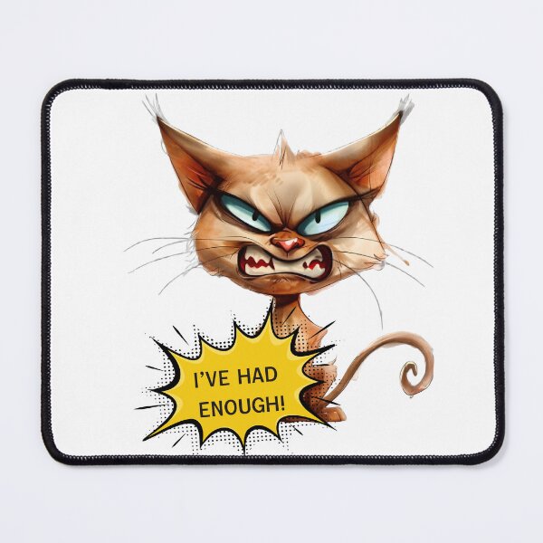 Item preview, I've Had Enough Angry Orange Cat Funny Furious Kitten designed and sold by Sitred123.