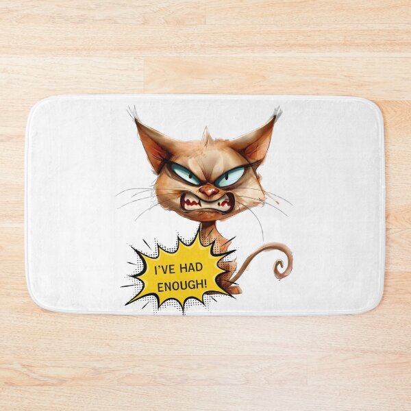 Item preview, I've Had Enough Angry Orange Cat Funny Furious Kitten designed and sold by Sitred123.