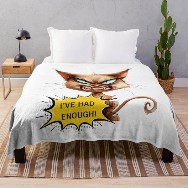 Item preview, I've Had Enough Angry Orange Cat Funny Furious Kitten designed and sold by Sitred123.