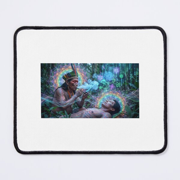 Item preview, Ayahuasca Vision Psychedelic Spiritual Healing Art designed and sold by Level3Visualsd.