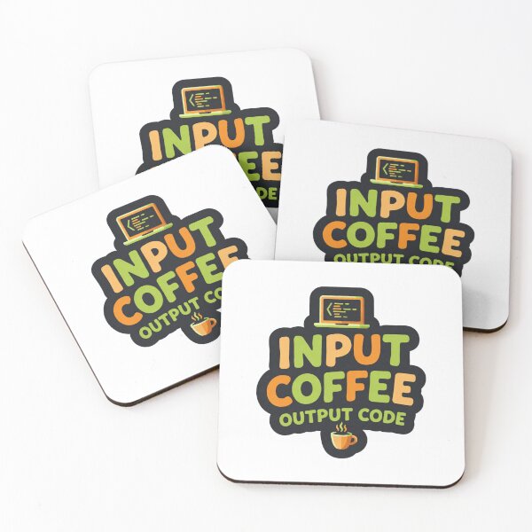 Item preview, Input Coffee Output Code Funny Programmer Developer designed and sold by C-Plus-Home.