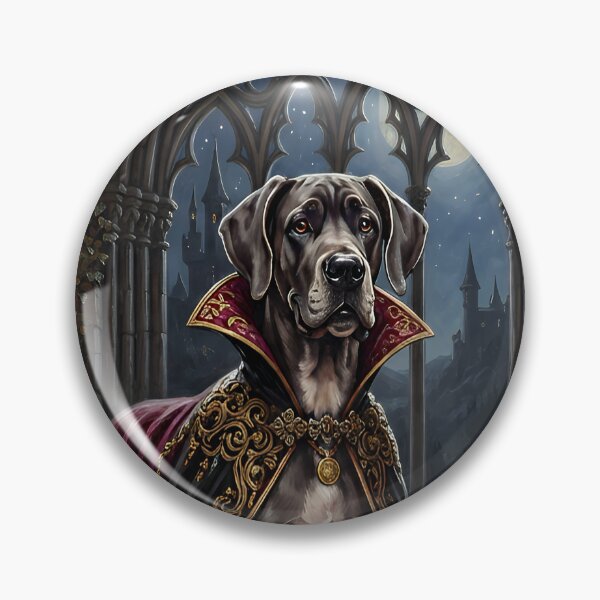 Item preview, Gothic Vampire Great Dane Halloween Art | Haunted Castle Dog designed and sold by cr6zym1nd.