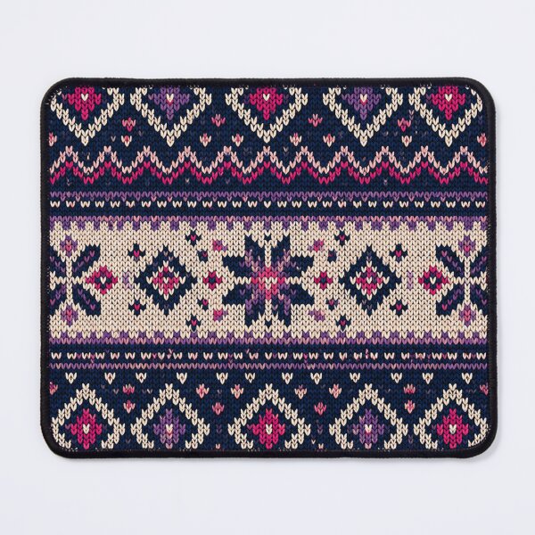 Item preview, Fair Isle Knitted Pattern Pink Navy Ugly Christmas Sweater Graphic designed and sold by PACS0011.