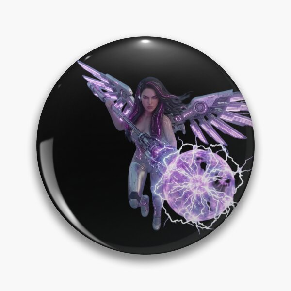 Item preview, Pyro Mage Cyberpunk Fire Sorceress Anime Girl Art designed and sold by EvolutionMerch.