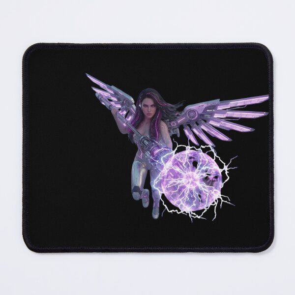 Item preview, Pyro Mage Cyberpunk Fire Sorceress Anime Girl Art designed and sold by EvolutionMerch.