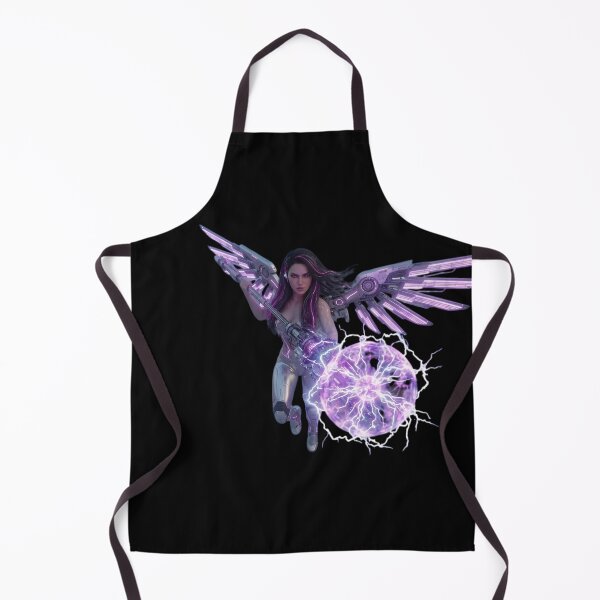 Item preview, Pyro Mage Cyberpunk Fire Sorceress Anime Girl Art designed and sold by EvolutionMerch.