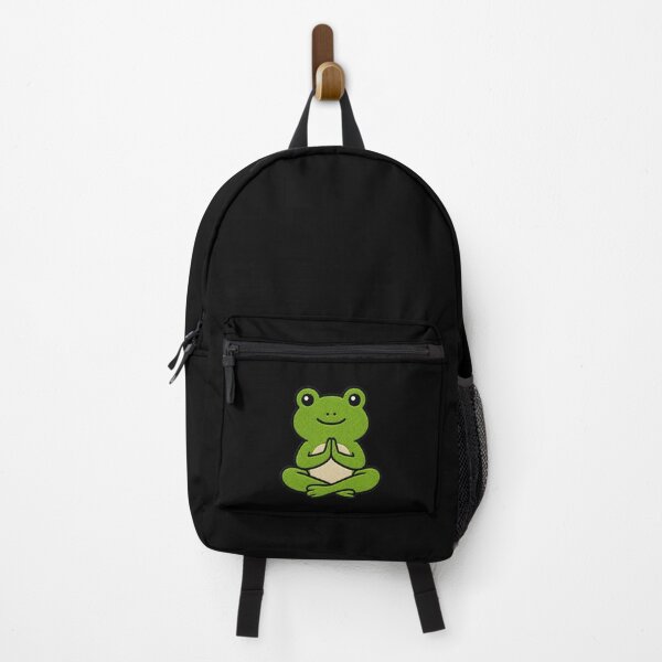 Item preview, Cute Frog Doing Yoga Kawaii Embroidery Patch designed and sold by ColorSplash123.