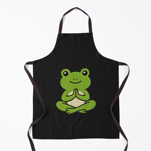 Item preview, Cute Frog Doing Yoga Kawaii Embroidery Patch designed and sold by ColorSplash123.