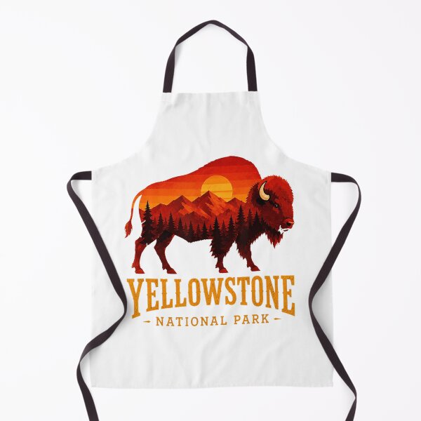 Item preview, Yellowstone National Park Bison Mountain Sunset designed and sold by VioletNance.