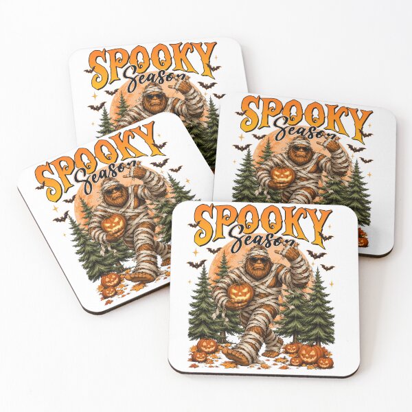 Item preview, Spooky Season Mummy Bigfoot Halloween Pumpkin designed and sold by varin-studio.