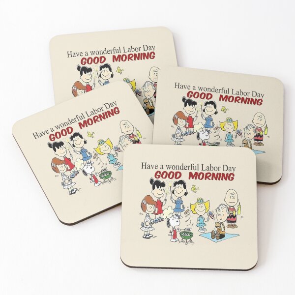 Item preview, Peanuts Gang Good Morning Labor Day Picnic designed and sold by Bomebomst.