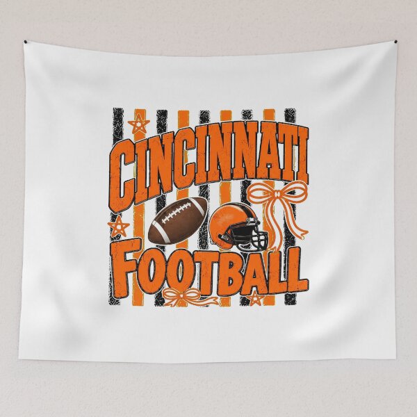 Item preview, Cincinnati Football Vintage Bow Sports Artwork designed and sold by Cassandra56957.