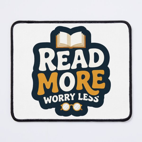 Item preview, Read More Worry Less for Book Lover designed and sold by C-Plus-Home.