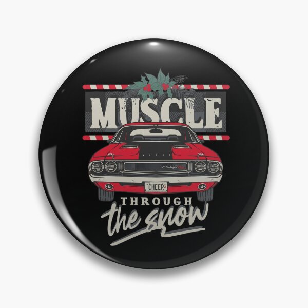 Item preview, Dodge Challenger Christmas Muscle Through The Snow designed and sold by Worldofrat.