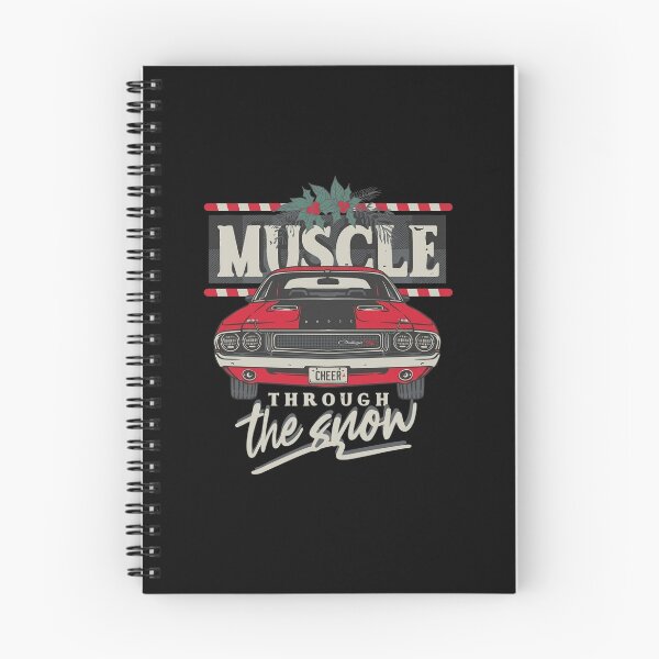 Item preview, Dodge Challenger Christmas Muscle Through The Snow designed and sold by Worldofrat.