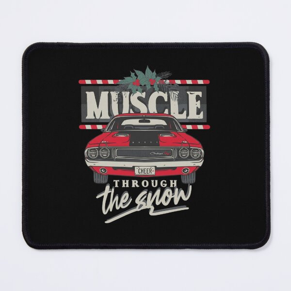 Item preview, Dodge Challenger Christmas Muscle Through The Snow designed and sold by Worldofrat.