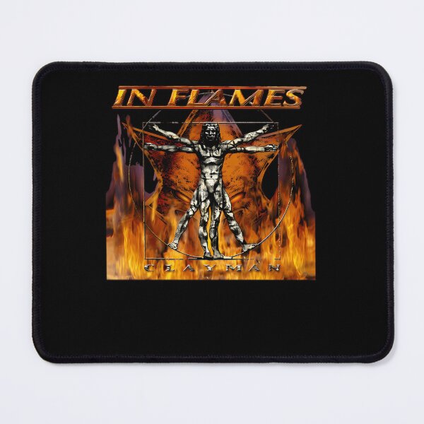 Item preview, Fire Burning Vitruvian Man Art With Flaming Orange Band designed and sold by khaledkamal.
