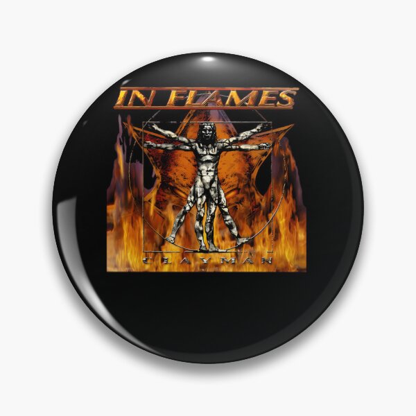 Item preview, Fire Burning Vitruvian Man Art With Flaming Orange Band designed and sold by khaledkamal.