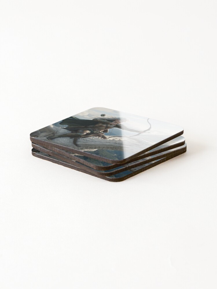 Thumbnail 4 of 5, Coasters (Set of 4), Dragon Rider designed and sold by RaF71PrO.