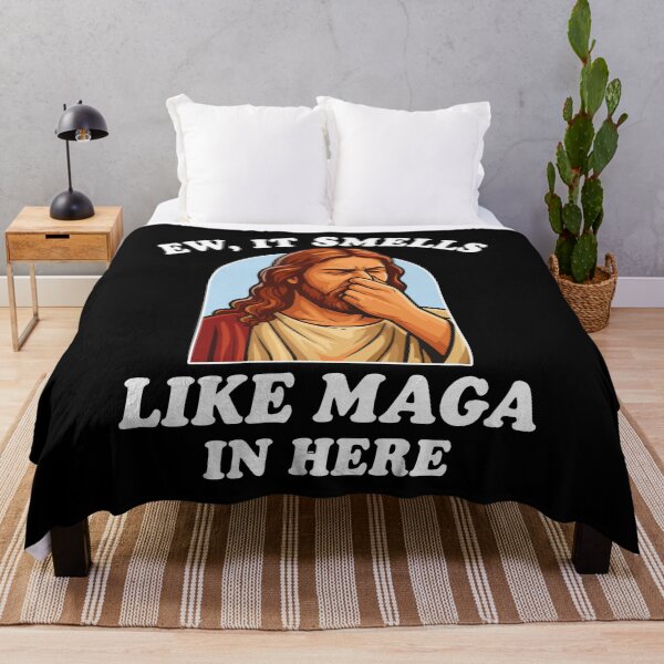 Item preview, Jesus Ew It Smells Like Maga In Here designed and sold by DrawMotion.