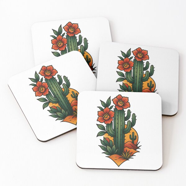 Item preview, Neo-Traditional Cactus Tattoo Flash Design designed and sold by futuremartiah.