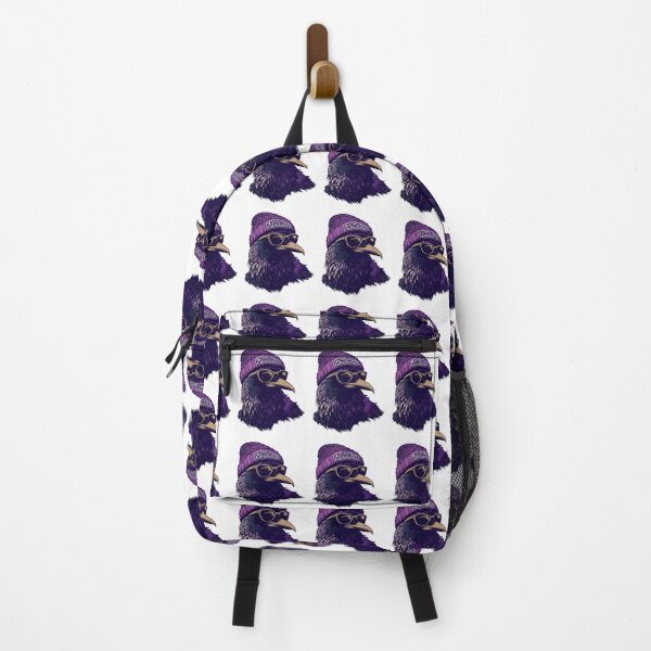 Item preview, Purple Raven Portrait With Urban Streetwear Attitude designed and sold by Cassandra56957.